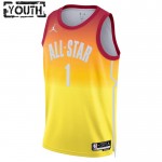 Maillot All-Star 2023 Team 2 Zion Williamson 1 Nike Orange Swingman - Enfant